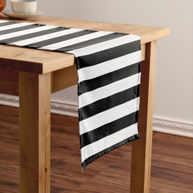 PixDezines DIY colour adjustable stripes Short Table Runner (In Situ)