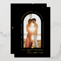 PixDezines DIY colour Black Arch Save Our Date