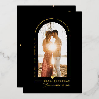 PixDezines DIY colour Black Arch Save Our Date