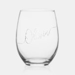 PixDezines DIY colour Custom Wine Tumbler Stemless Wine Glass<br><div class="desc">PixDezines bridesmaid gift,  DIY colour Custom Wine Tumbler.  Second layer is a drop shadow which can be deleted,  if you wish.  Copyright © 2024 PixDezines™ . All rights reserved.</div>