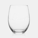 PixDezines DIY colour Custom Wine Tumbler Stemless Wine Glass<br><div class="desc">PixDezines bridesmaid gift,  DIY colour Custom Wine Tumbler.  Second layer is a drop shadow which can be deleted,  if you wish.  Copyright © 2024 PixDezines™ . All rights reserved.</div>