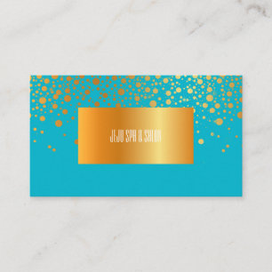 PixDezines DIY colour/dazzled faux gold specks Business Card