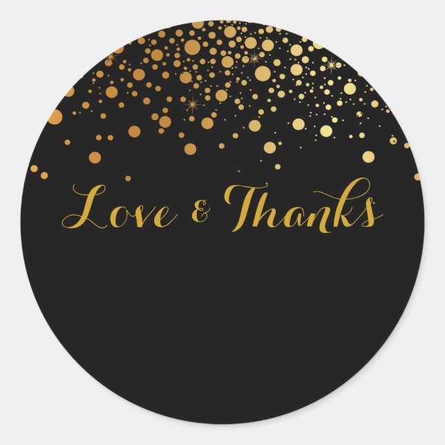 PixDezines DIY colour/dazzled/gold specks Classic Round Sticker (Front)