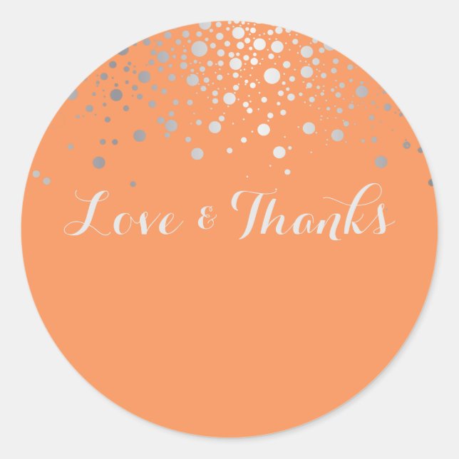 PixDezines DIY colour/dazzled/silver specks Classic Round Sticker (Front)