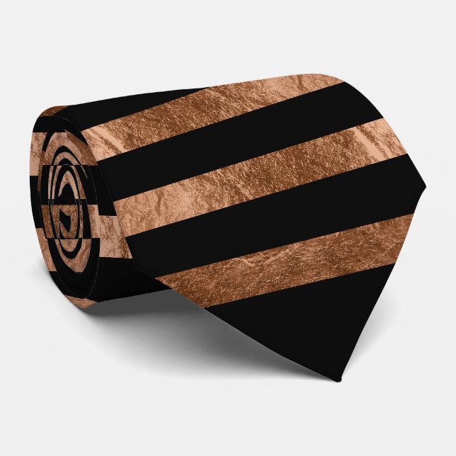 PixDezines diy colour/faux copper foil/black Tie (Rolled)