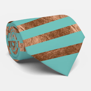 PixDezines diy colour/faux copper foil/turquoise Tie
