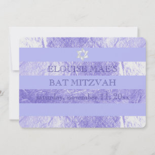 PixDezines DIY colour/faux foil stripes bat mitzva Invitation