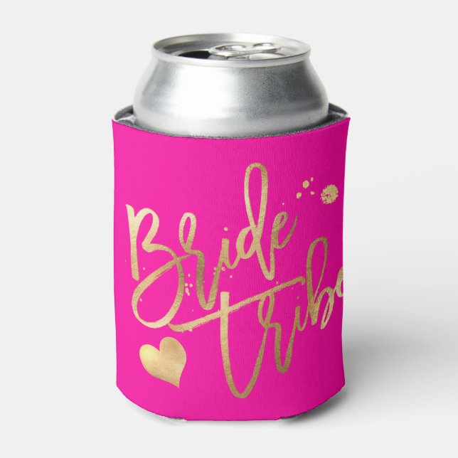 PixDezines DIY Colour Faux Gold Bridesmaid Can Cooler (Can Front)