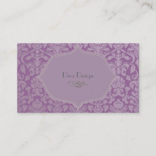 PixDezines diy colour, flora damask Business Card