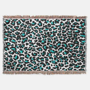 PixDezines DIY colour/leopard print Throw Blanket