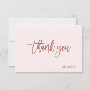 PixDezines DIY Colour/Monogram Thank You/flat Thank You Card