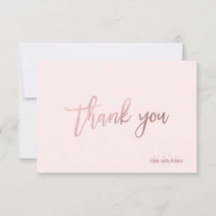 PixDezines DIY Colour/Monogram Thank You/flat Thank You Card