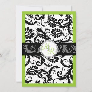 PixDezines diy colour/pavo damask Invitation