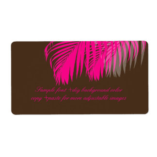 PixDezines DIY colour! pink palm fronds