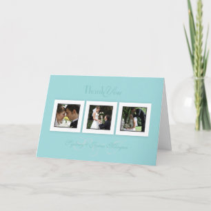 PixDezines diy colour+text/wedding photos thank yo Thank You Card