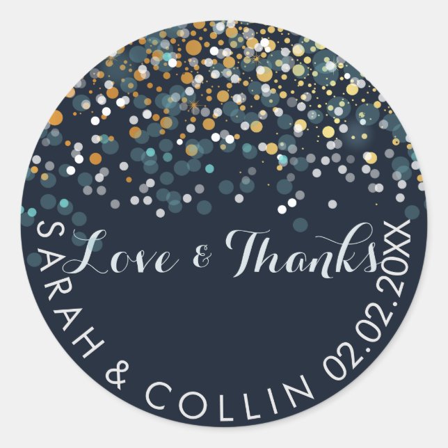 PixDezines DIY colour/winter soiree/snow Classic Round Sticker (Front)