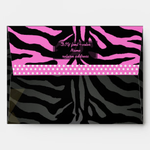 PixDezines DIY colour/zebra mitzvah Envelopes