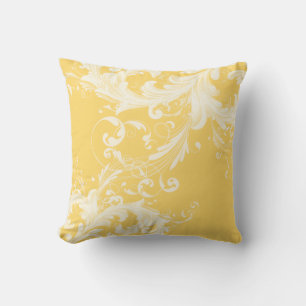 PixDezines DIY colours/adjustable cream swirls Cushion