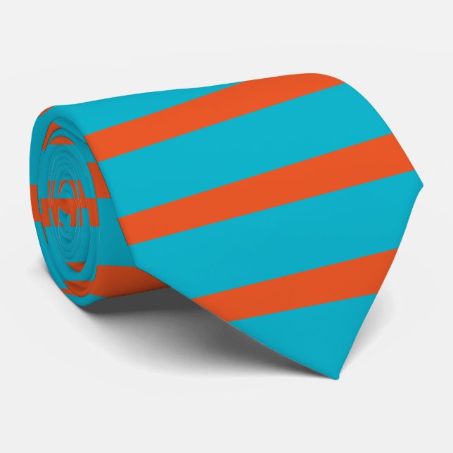 PixDezines diy colours/adjustable stripes Tie (Rolled)