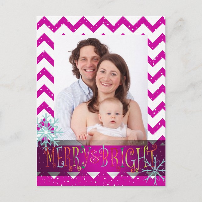 PixDezines DIY colours/chevron photo template card (Front)