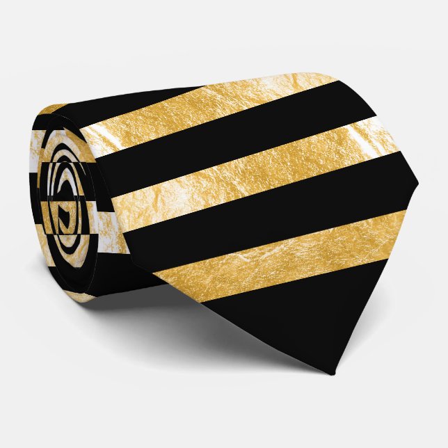 PixDezines diy colours/faux gold/black Tie (Rolled)