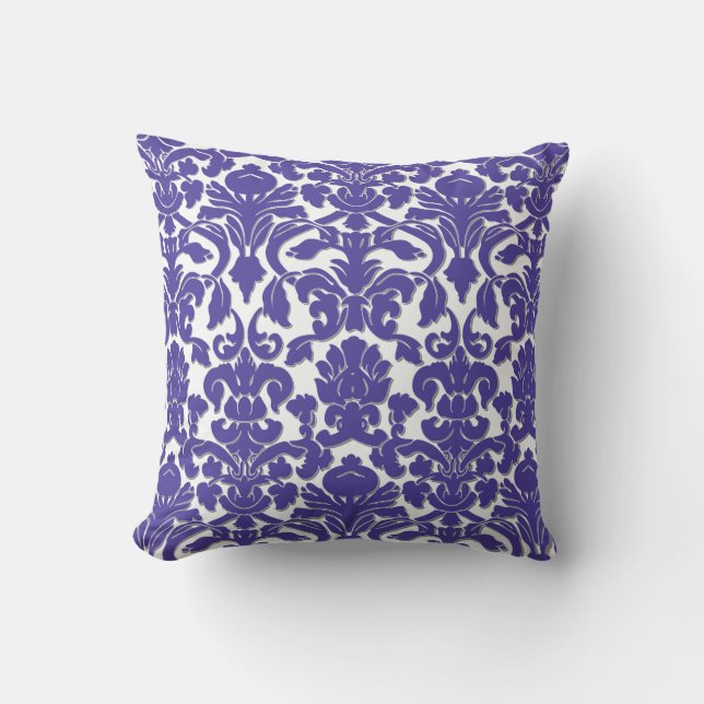 PixDezines diy colours/flora damask Cushion (Front)