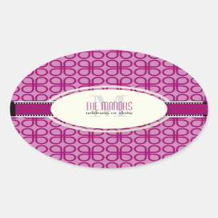 PixDezines DIY colours/retro colovers Oval Sticker