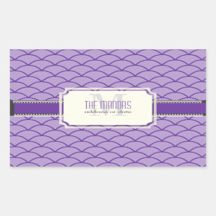 PixDezines DIY colours/scales trellis Rectangular Sticker