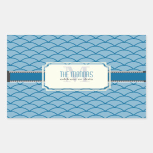 PixDezines DIY colours/scales trellis Rectangular Sticker