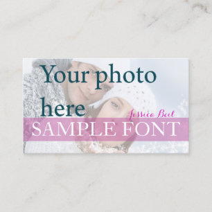 PixDezines DIY photo+fonts Business Card