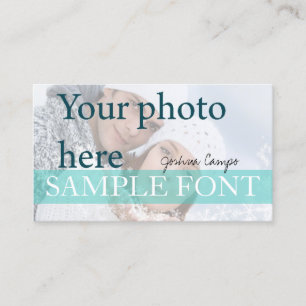 PixDezines DIY photo+fonts Business Card