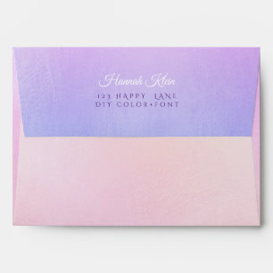 PixDezines DIY Pre-Addressed, Ombre Violet Envelope