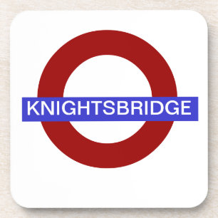PixDezines DIY text/underground.knightsbridge Coaster