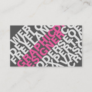 PixDezines DIY typography/graphic designer ♥ Business Card