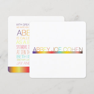 PixDezines DIYcolors/typography/bat mitzvah Invitation