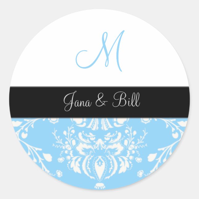 PixDezines dolcé damask diy colour Classic Round Sticker (Front)