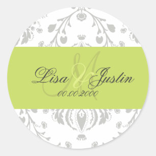 PixDezines dolcé damask diy colour Classic Round Sticker