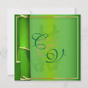 PixDezines Double Happiness+bamboo Invitation