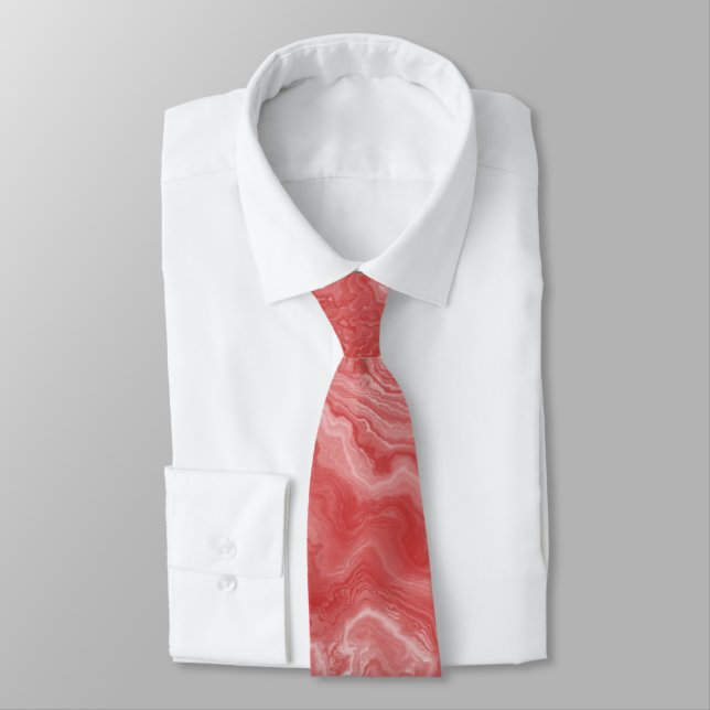 PixDezines Egyptian Marble, Red Clay Tie (Tied)