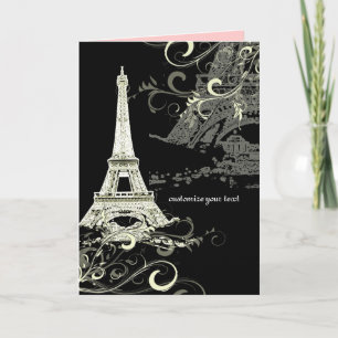 PixDezines EIFFEL TOWER INVITATIONS/DIY BACKGROUND Invitation