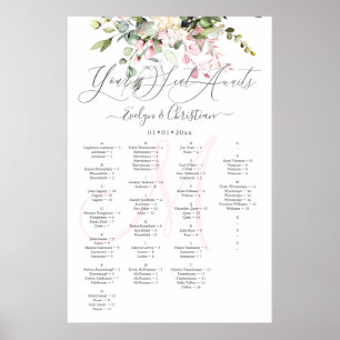 PixDezines Elegant Blush Pink Eucalyptus Poster