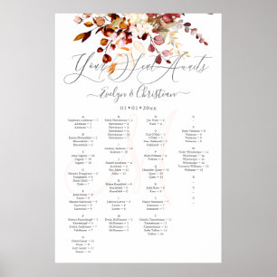 PixDezines Elegant Fall Foliage Eucalyptus Poster