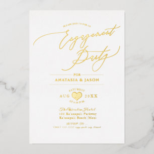 PixDezines Elegant Luxe Calligraphy Engagement Foi
