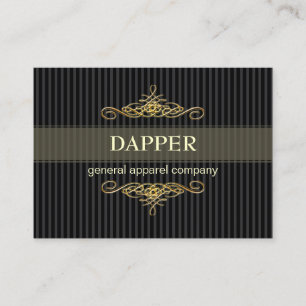 PixDezines ELEGANT PIN STRIPES+SCROLLS/DIY COLOR Business Card