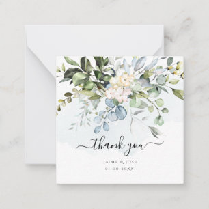 PixDezines Elegant Watercolor Blue Gum Eucalyptus Card