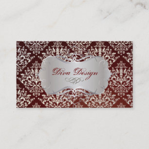 PixDezines Étienne Damask Business Card