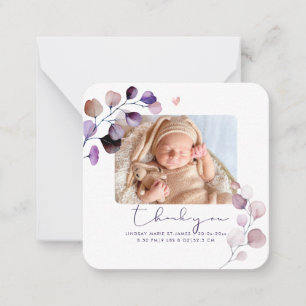 PixDezines Eucalyptus Baby Shower Thank You Card
