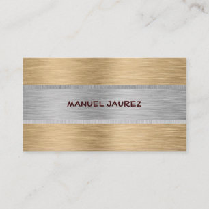 PixDezines faux brushe metal/diy fonts+colours Business Card