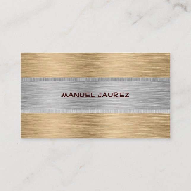 PixDezines faux brushe metal/diy fonts+colours Business Card (Front)