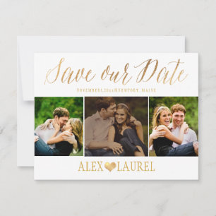 PixDezines Faux Gold Confetti/Heart/Save Date Save The Date